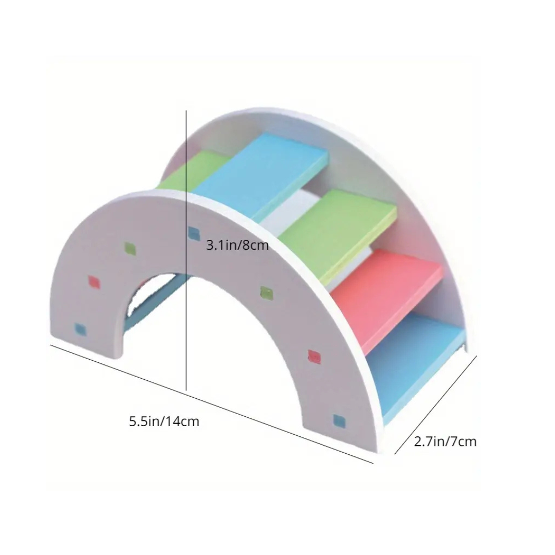 Small pet Rainbow Bridge Random color 12*6.5*6 cm
