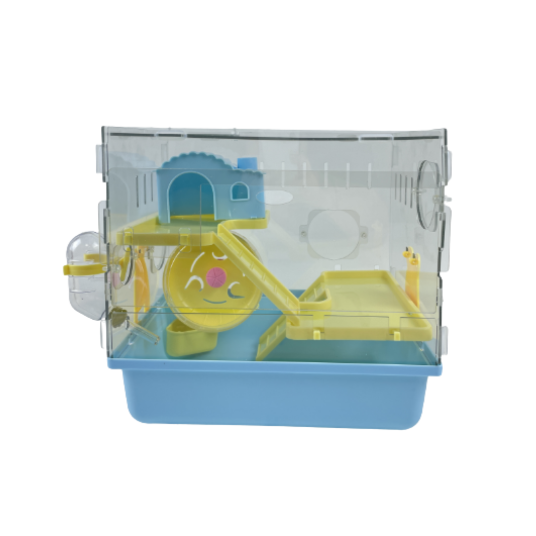 Paradise hamster cage blue/yellow 23*17.5*26.5 cm