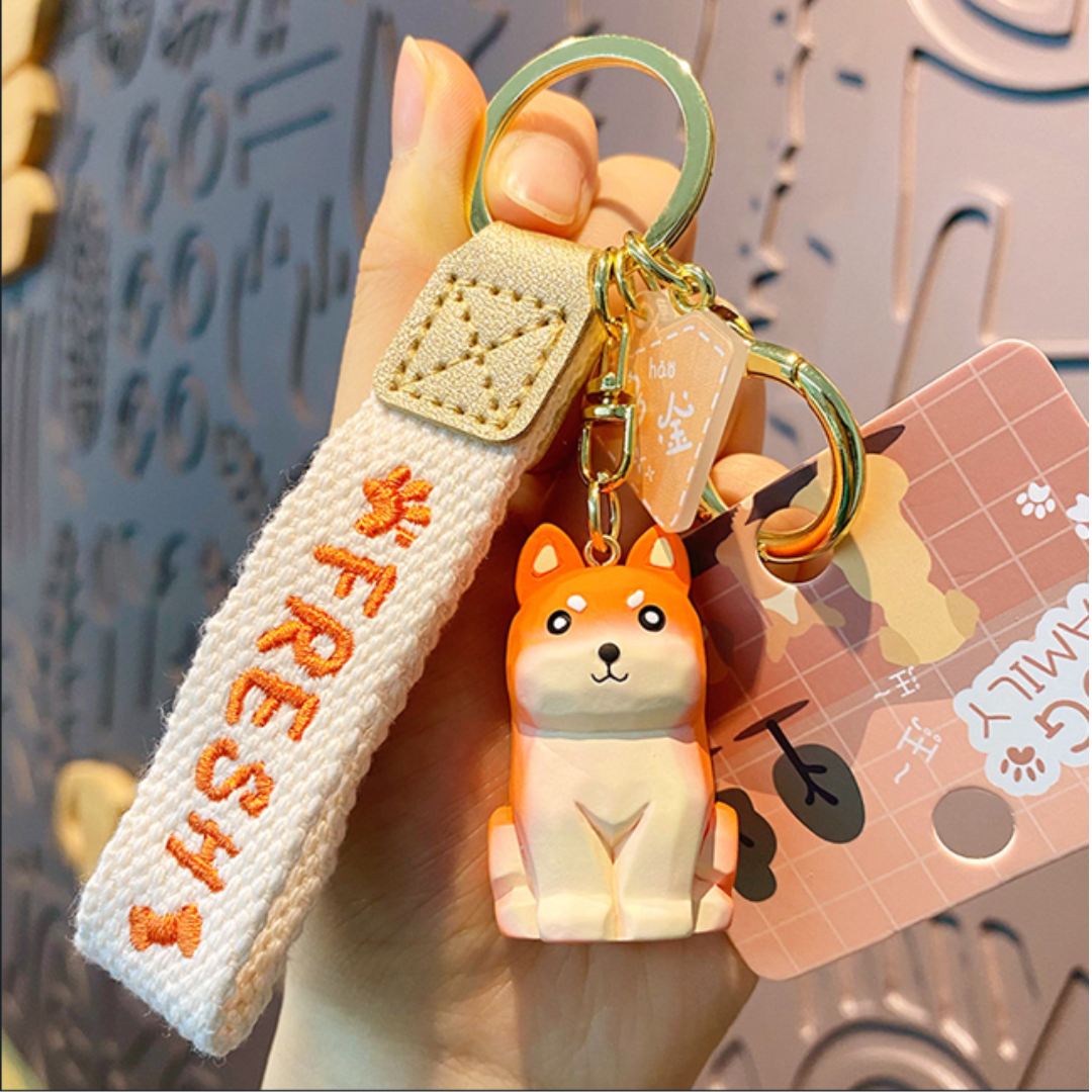 Cute Puppy Model Keychain