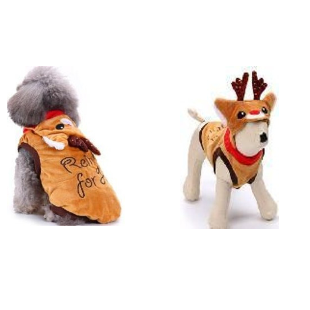 Embroidered Elk Suit Pet Clothes S