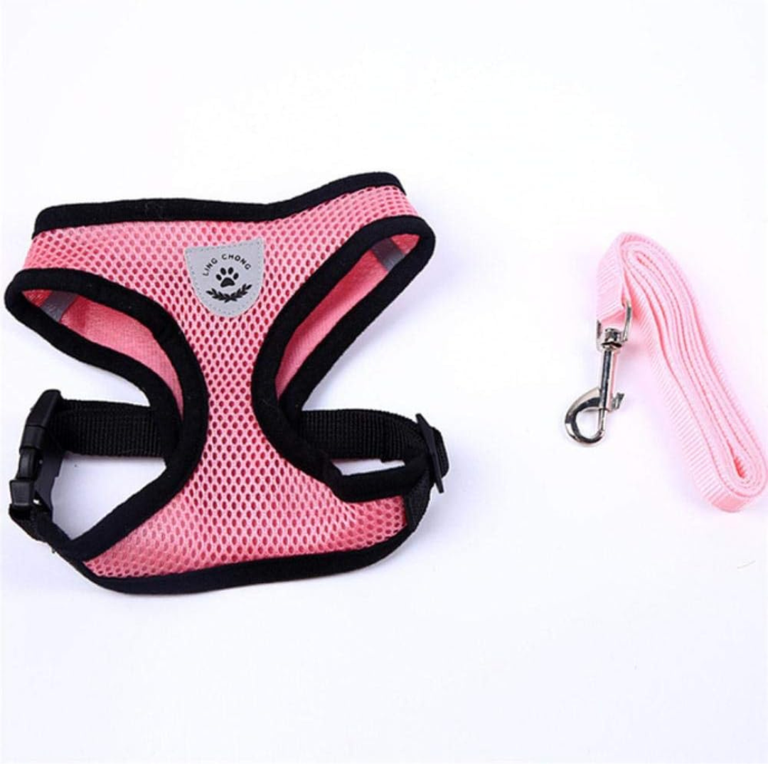 Harness Cross-Border Explosion Chest And Back Strap Pink S