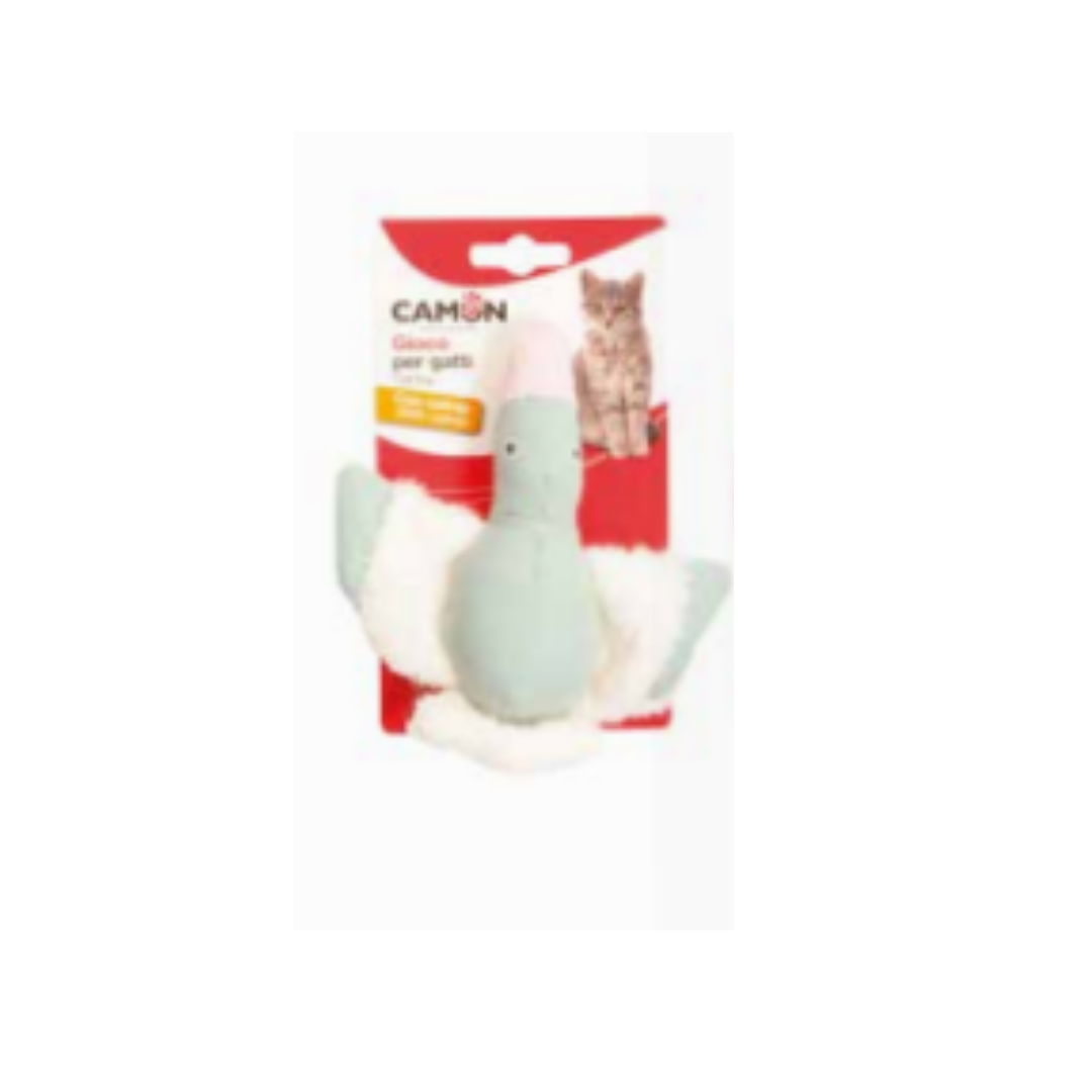 Cat toy, cotton + polyst. with catnip, 3 ducks, ap