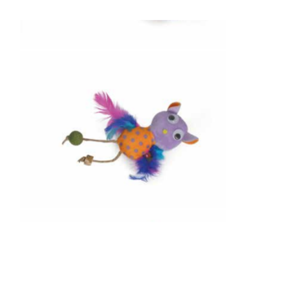 Polyester and matatabi cat toy w/catnip, Owl - app