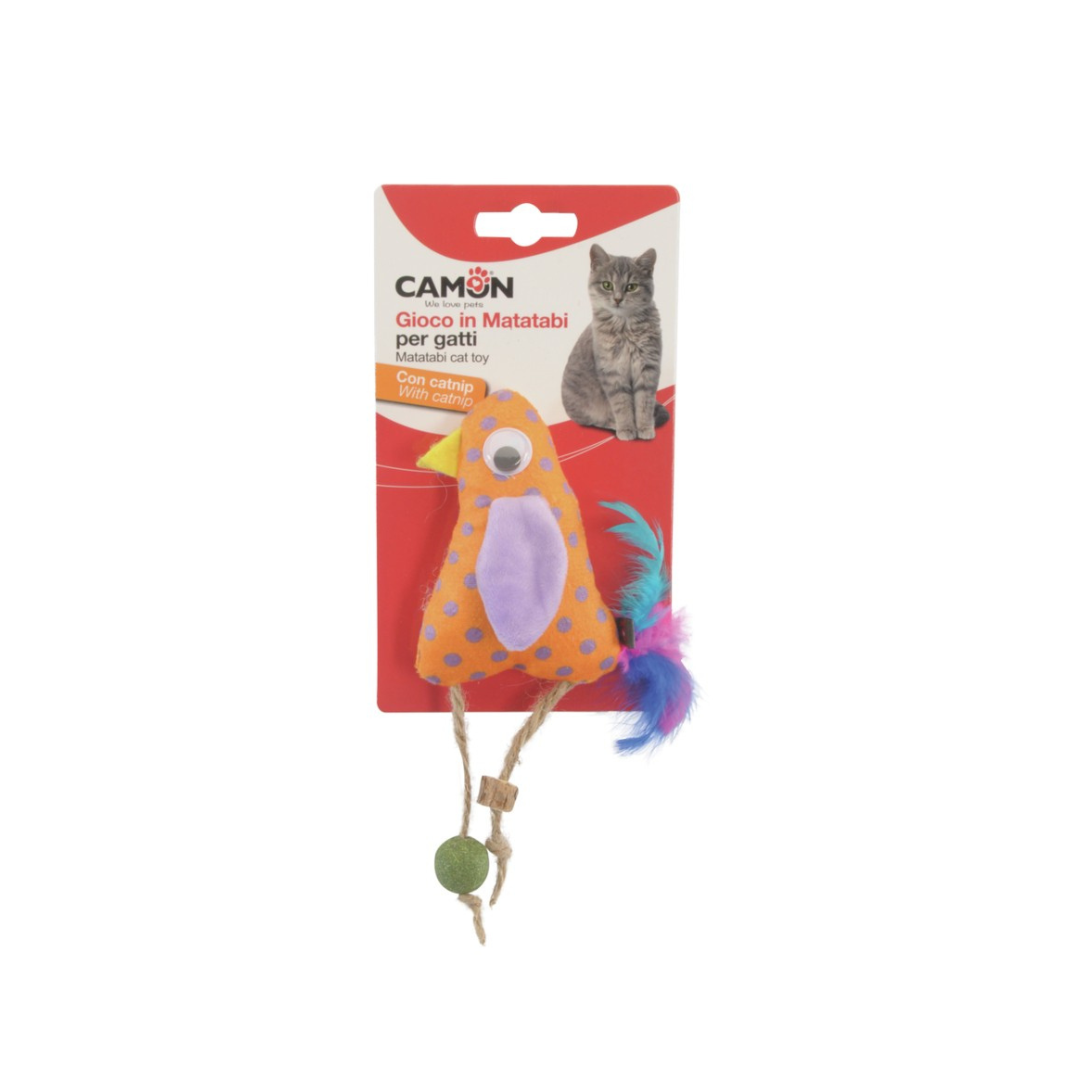 Polyester and matatabi cat toy w/catnip, Chicken -