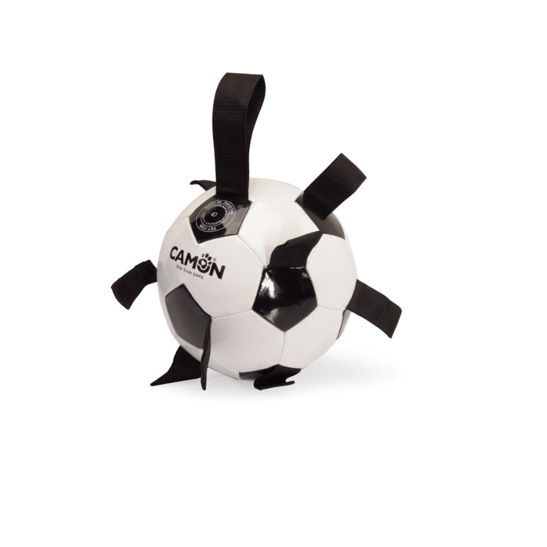 camon Soccer ball for Dogs white/black toy