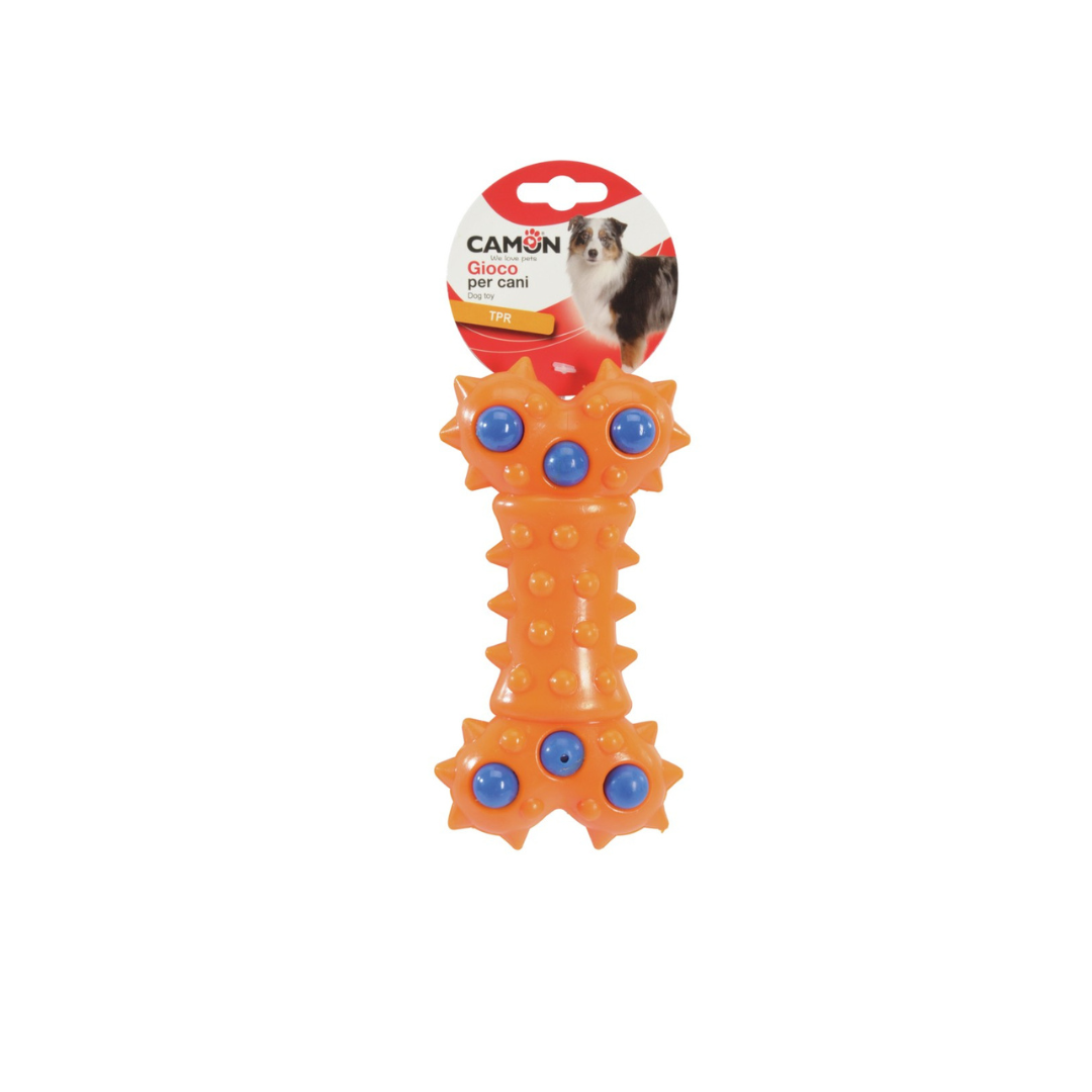 Dog toy - Geometric TPR bone, approx. 17.5cm
