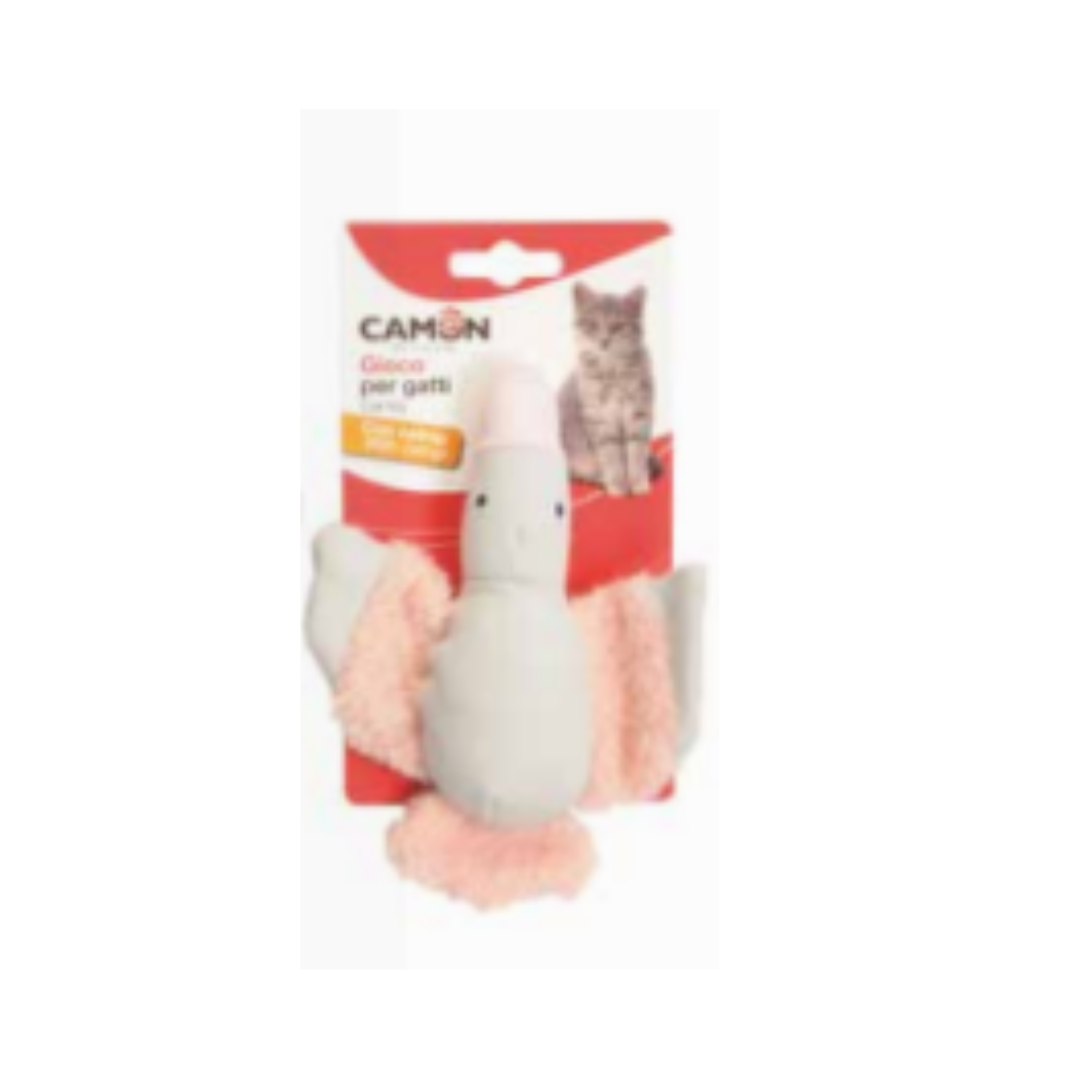 Cat toy, cotton + polyst. with catnip, 3 ducks, ap