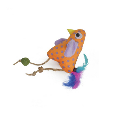 Polyester and matatabi cat toy w/catnip, Chicken -