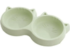 Cat Face Shape Pet Double Bowl