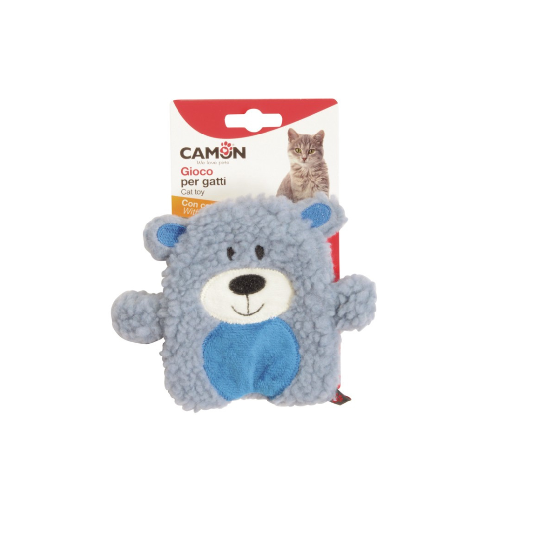 Cat toy, polyester, w/catnip, rustling, 3 bears ap