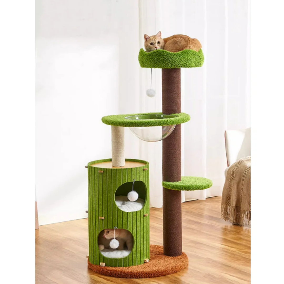 Cats Towers Sisal Rope Cat Tree Centre Cat Scratch Post 63×63×132cm