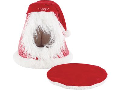 Christmas Cat Cushion Red Festive Hat