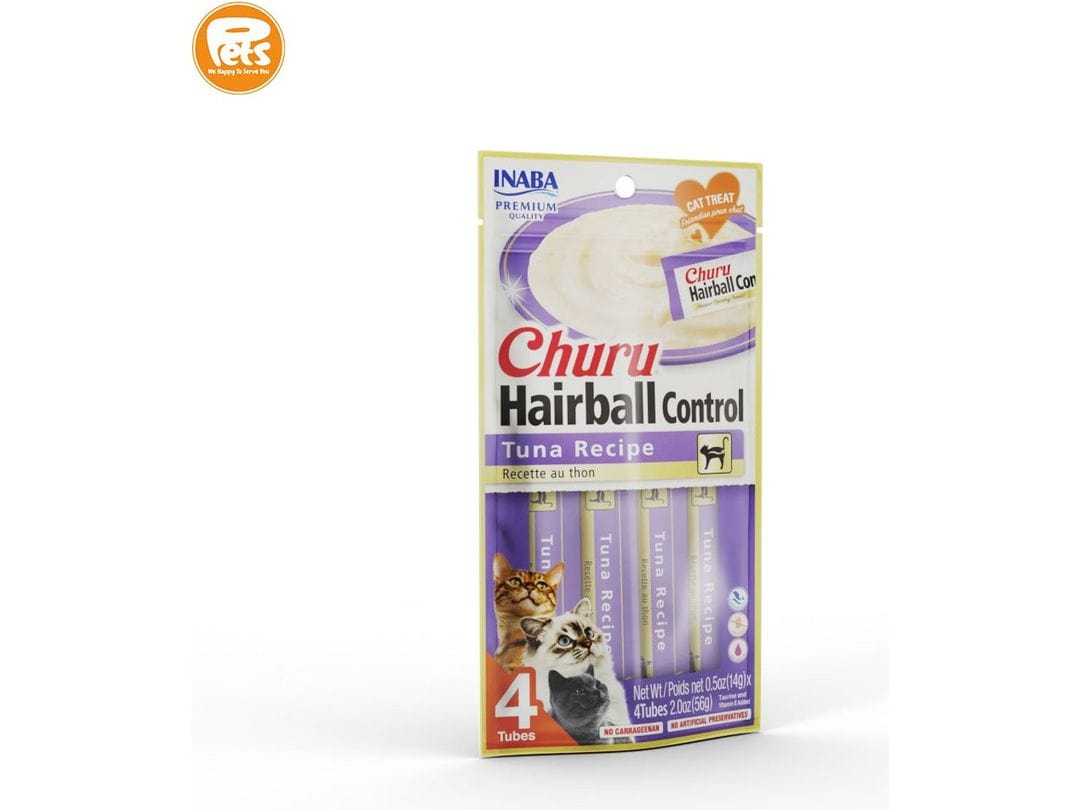 Churu Hairball Control Tuna Recipe 4 Tubes 56g Front