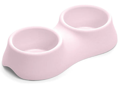 Ciotola Dea 22-The Dea Double Bowl Pink