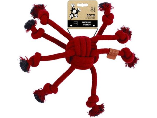 Coto Eco Rope Dog Toys Red Spider 38CM