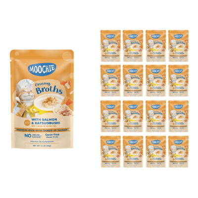 Creamy broth with salmon and katsuobushi in a 40g pouch