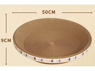 Curved Cat Scratch Board, Sleeping Mat for Indoor Cats