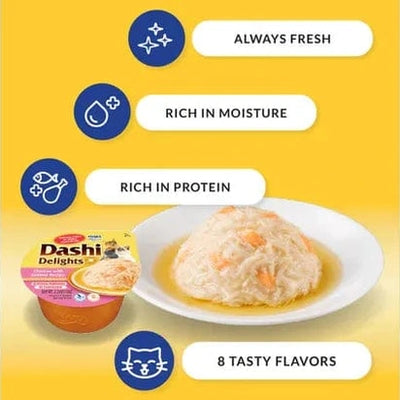 Dashi Delights Chicken with Scallop Recipe Pack of 12 features