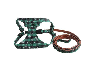 Dog Harness Dual Leash Attachment No-Pull Control Adjustable Soft but Strong Pet Harness