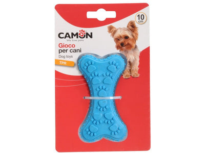 Dog Toy - TPR Bone 10x5cm Blue