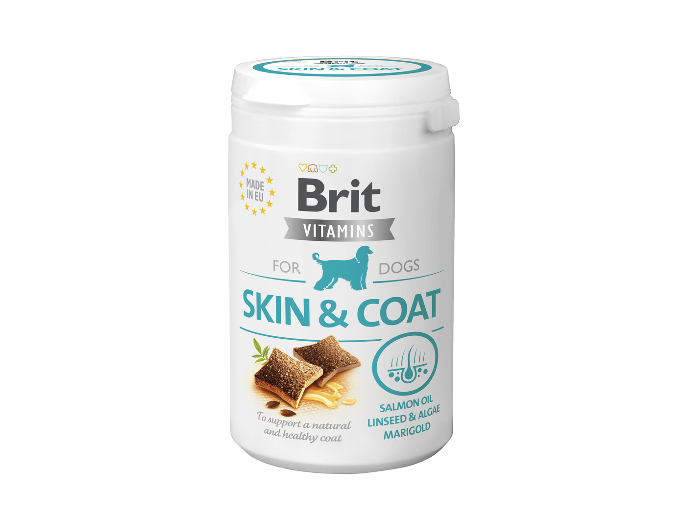 Delicious dog food made with high-quality salmon, pea flour, dried algae, and salmon oil. It’s rich in essential vitamins and omega fatty acids to support your pet's health and vitality. Treat your furry friend to a nutritious meal they’ll love
