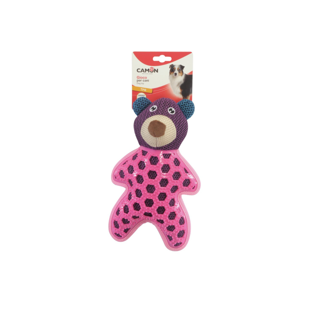 Dog toy - Polyester and TPR bear, approx. 28cm