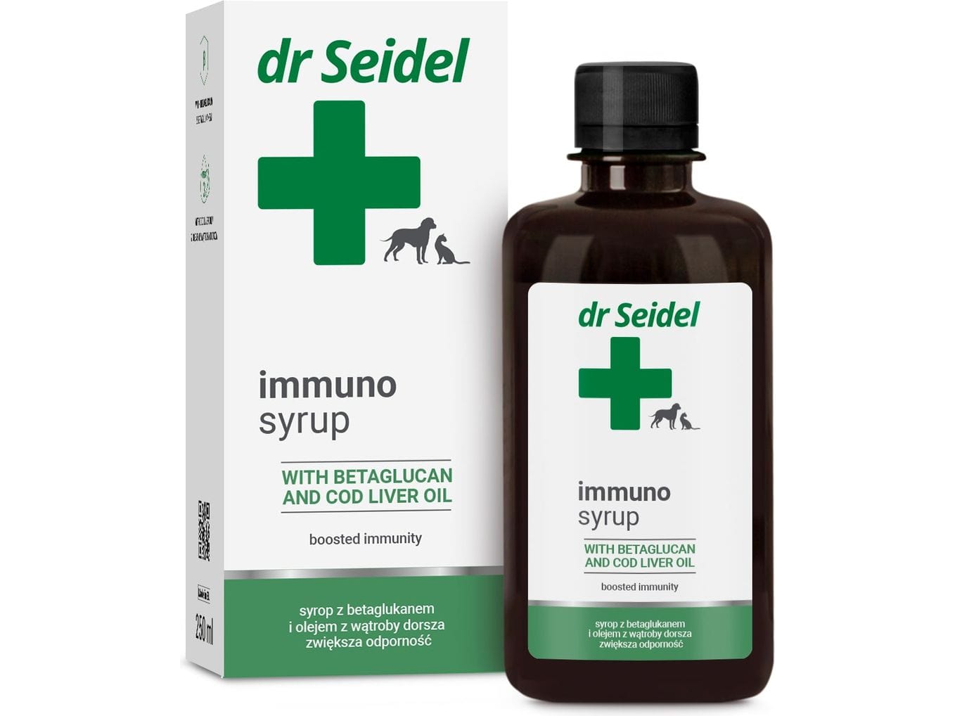 Immuno Syrup  with betaglucan and cod liver oil, boosted immunity 250 ml