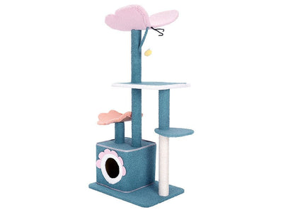 Dream Crawl of Butterfly and Flower Cat Tree 