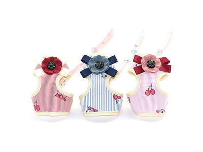 Drill Stick Flower Korean Chest and Back Cat Clothes