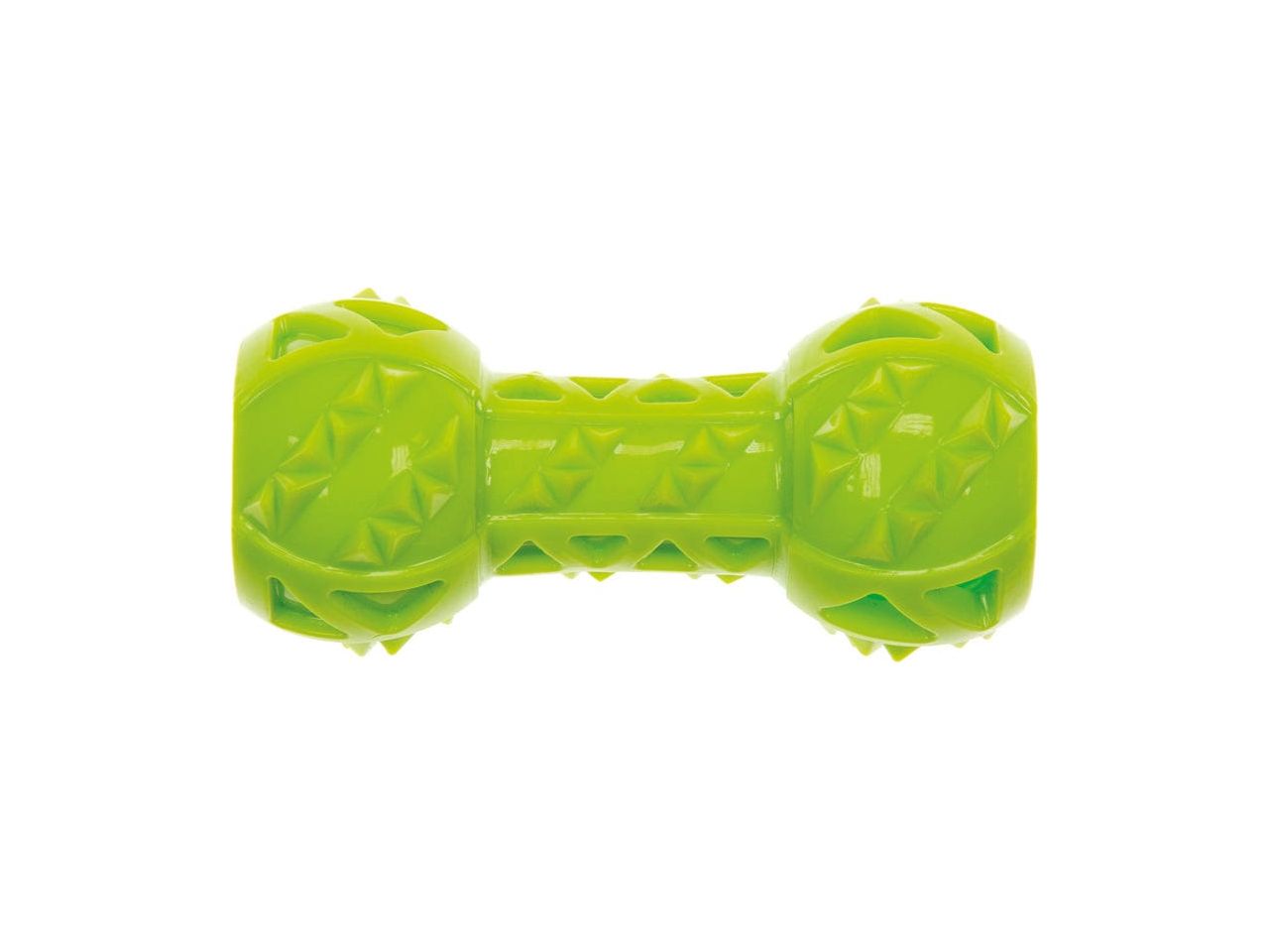 Dumbbell 3-in-1 TPR Rubber Dog Treat Toy