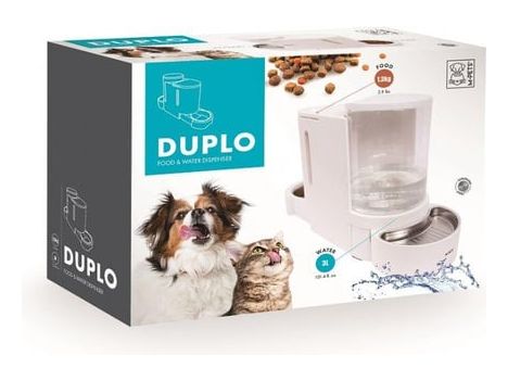 Duplo Food & Water Dispenser White - 3 L/1.3 Kg