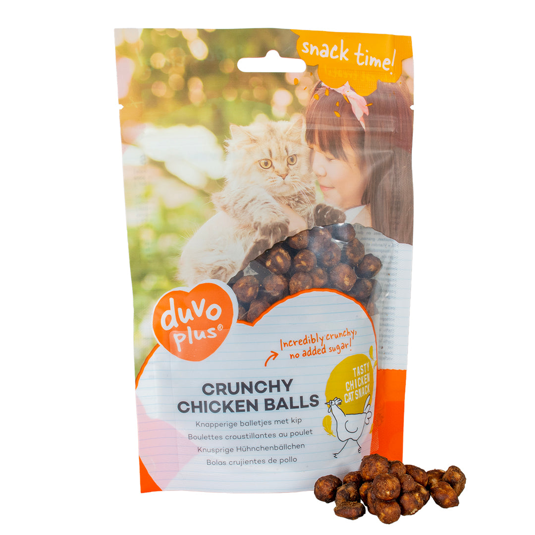 Duvoplus Crunchy Chicken Balls for Cats