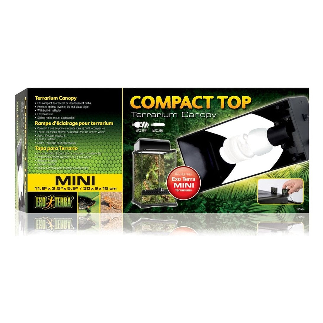 Exo Terra Compact Terrarium Top - Single Light Socket (30 cm)