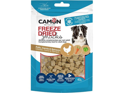 Freeze-Dried Chicken Cubes with Carrots and Spinach (40g)