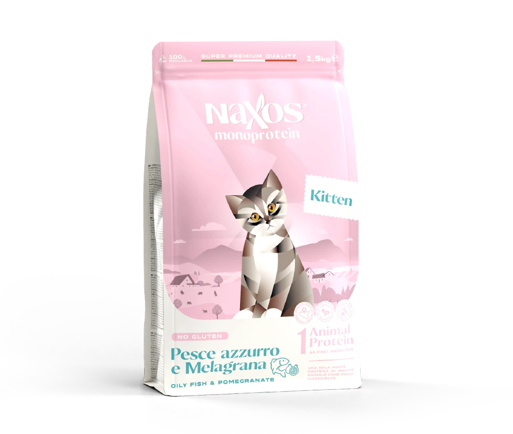 Naxos Kitten Blue Fish and Pomegranate Monoprotein&nbsp; Kitten Food (No Gluten)