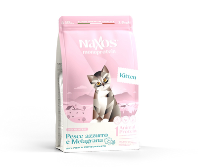 Naxos Kitten Blue Fish and Pomegranate Monoprotein&nbsp; Kitten Food (No Gluten)