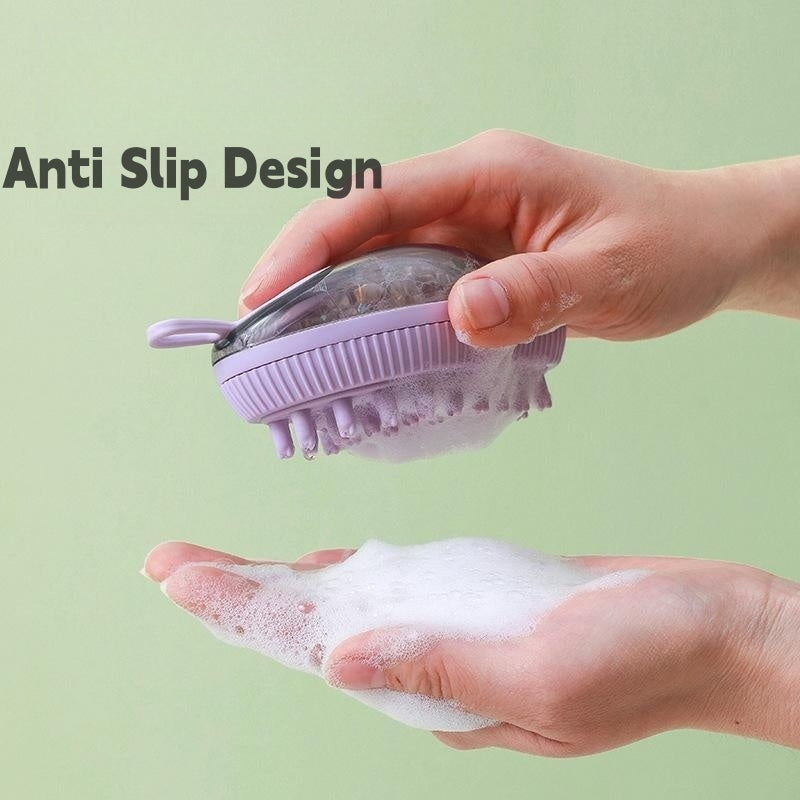 Pets Mango Shaped Bath Brush Purple