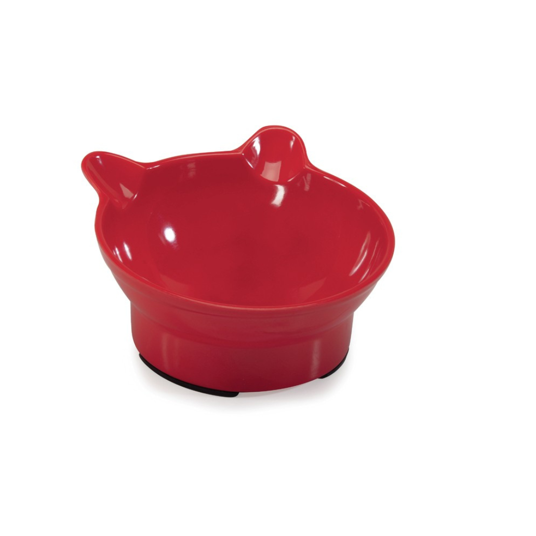 Heavy melamine (180g) round bowl with ears, anti s