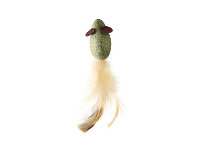 IMAC Catnip Mouse with Feather Tail