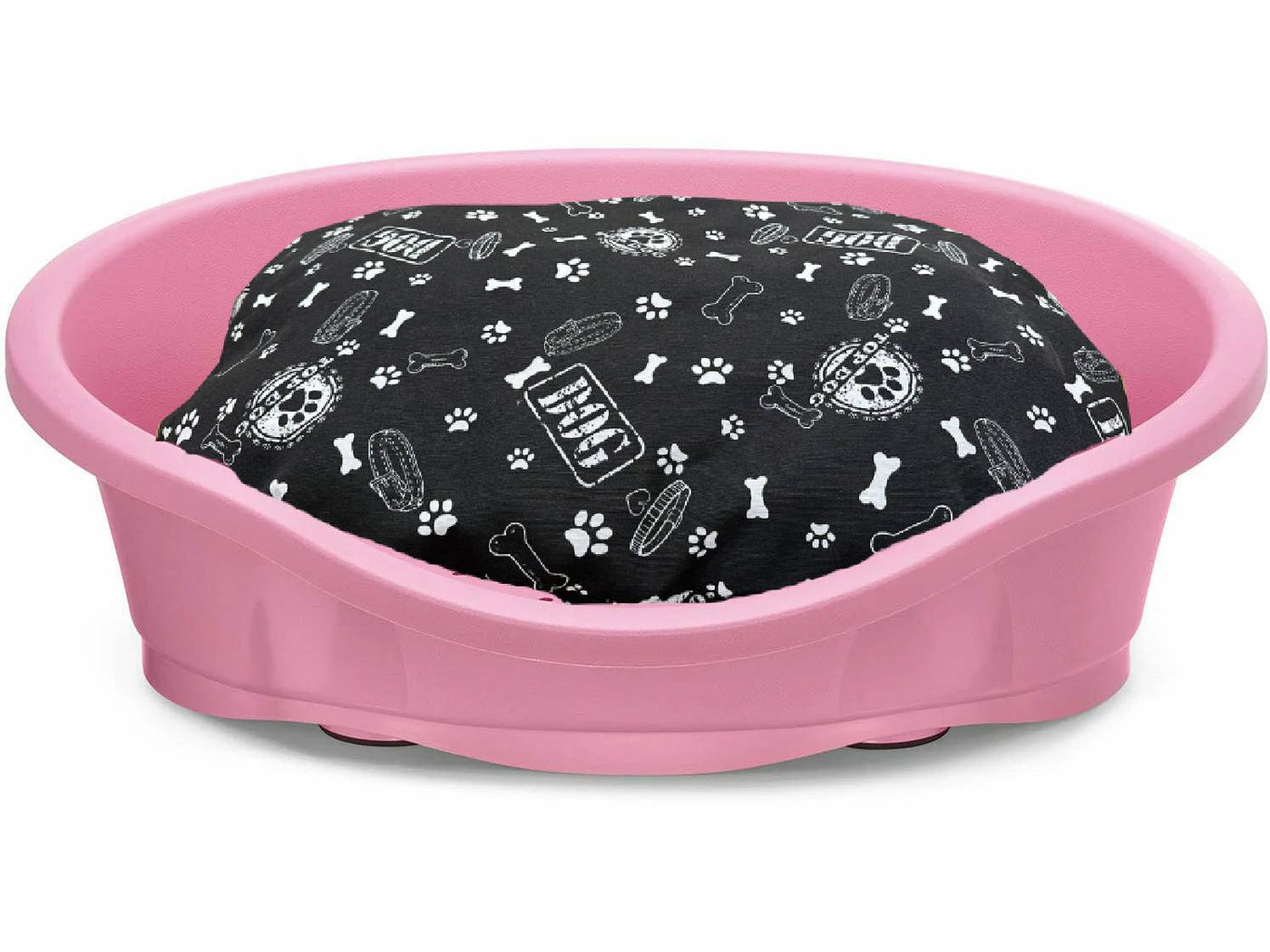 IMAC Lettino Dido Dog Bed – Dark Blue with Cushion, 66 x 48 x 10 cm pink