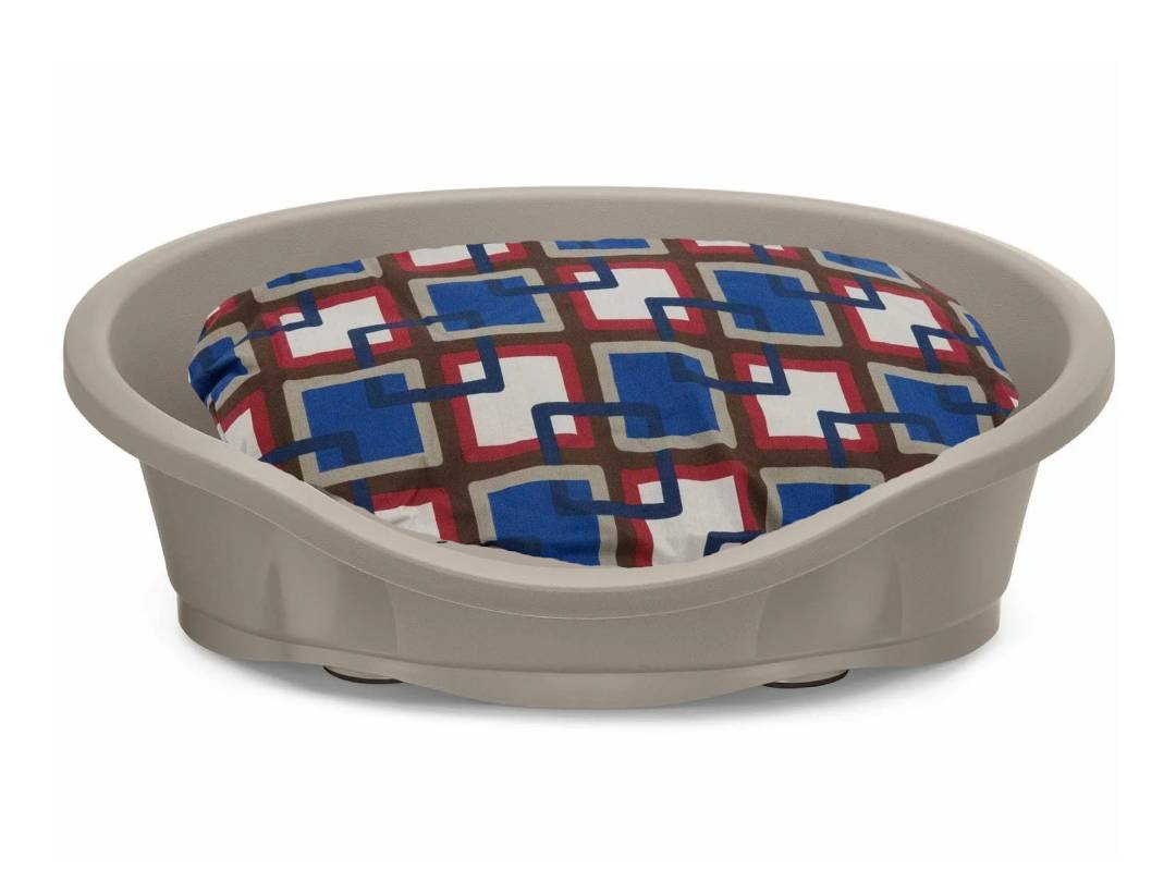 IMAC Lettino Dido Dog Bed with Milu Cushion – Size 50 darl blue grey