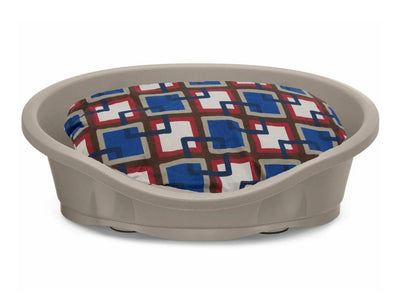 IMAC Lettino Dido Dog Bed with Milu Cushion – Size 50 darl blue grey
