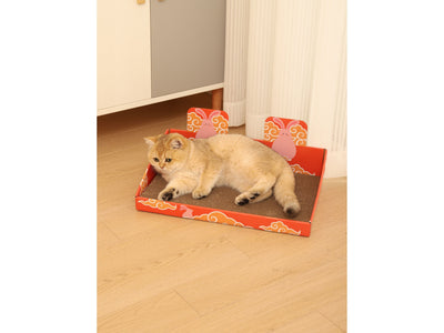 HOOPET Pet Cat Scratching Board-Cloud Chasing Rabbit