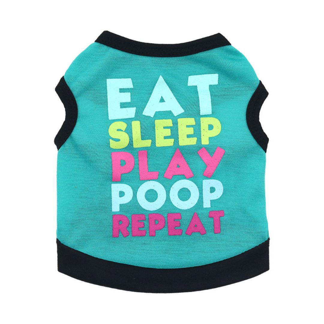 Letter Printing Pet Dog Summer T-Shirts