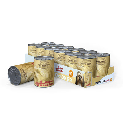 LIVA BONITA PUPPY LAMB CHUNK IN JELLY 12x400 GR