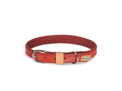 Leather Collar - Red