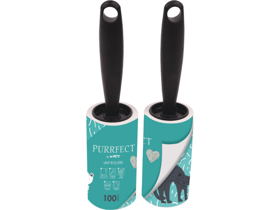 Lint Roller Black - 100 Sheets Set