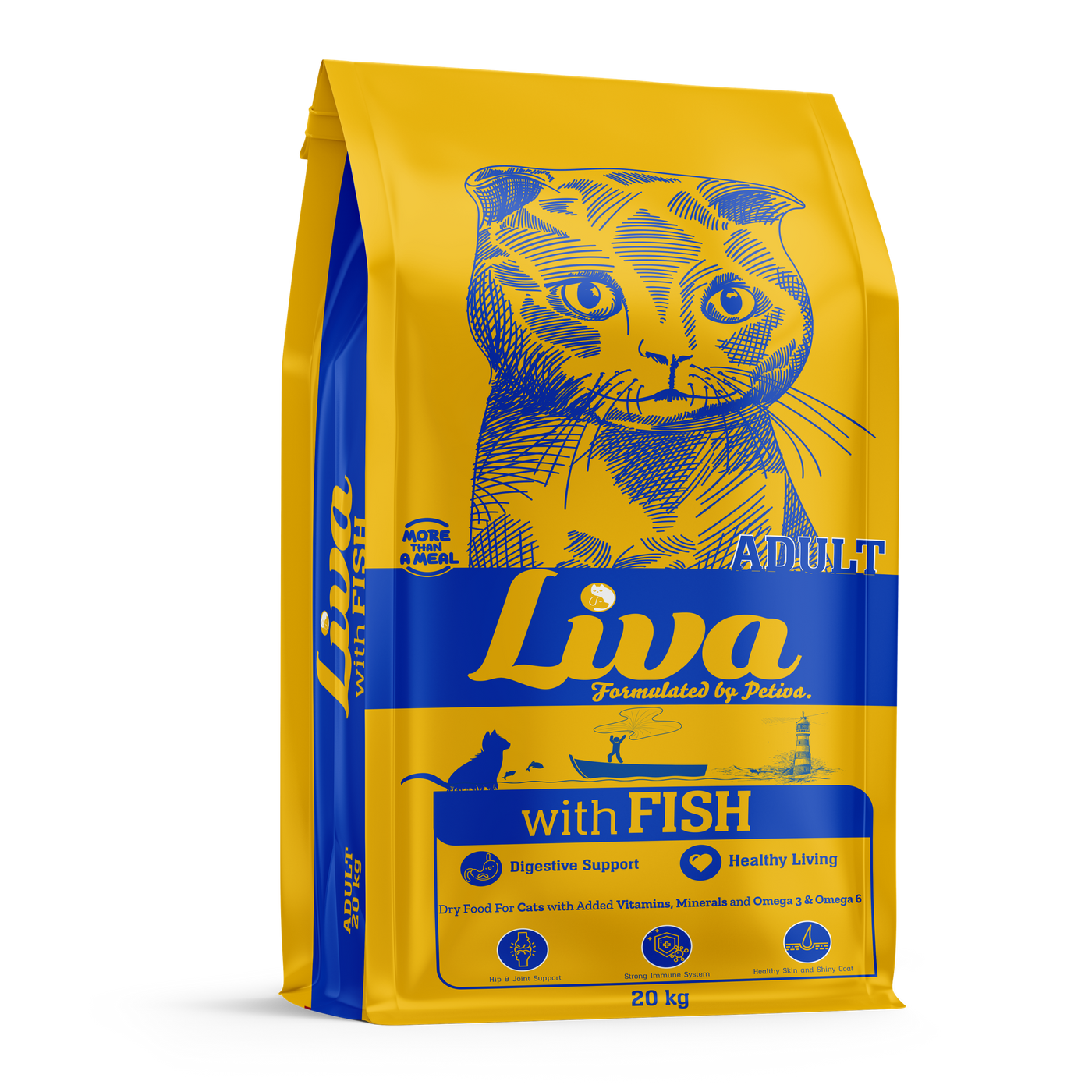 LIVA ADULT CAT FOOD WITH FISH 20 KG