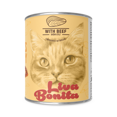LIVA BONITA ADULT CAT BEEF CHUNK IN GRAVY 400 GR