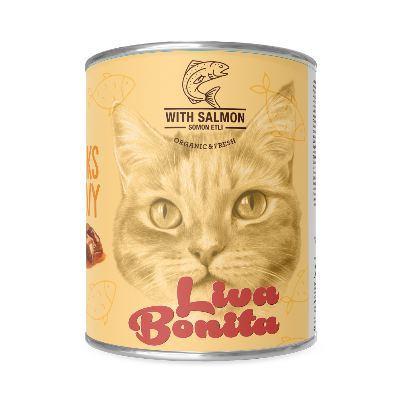 LIVA BONITA ADULT CAT SALMON CHUNK IN GRAVY 400 GR